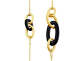 18kt Gold & Onyx Contemporary Necklace