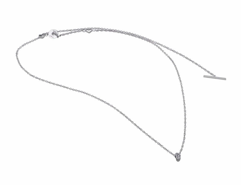 Contemporary Diamond Heart Necklace