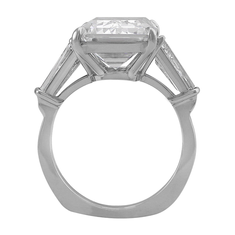 Internally Flawless 10.23ct Emerald Cut Diamond Ring