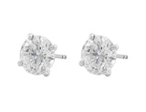 Rivière Platinum 4.15ctw Round Brilliant Diamonds Studs