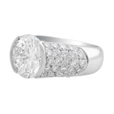 "Riviera" 4.87ct Round Brilliant Diamond Platinum Ring