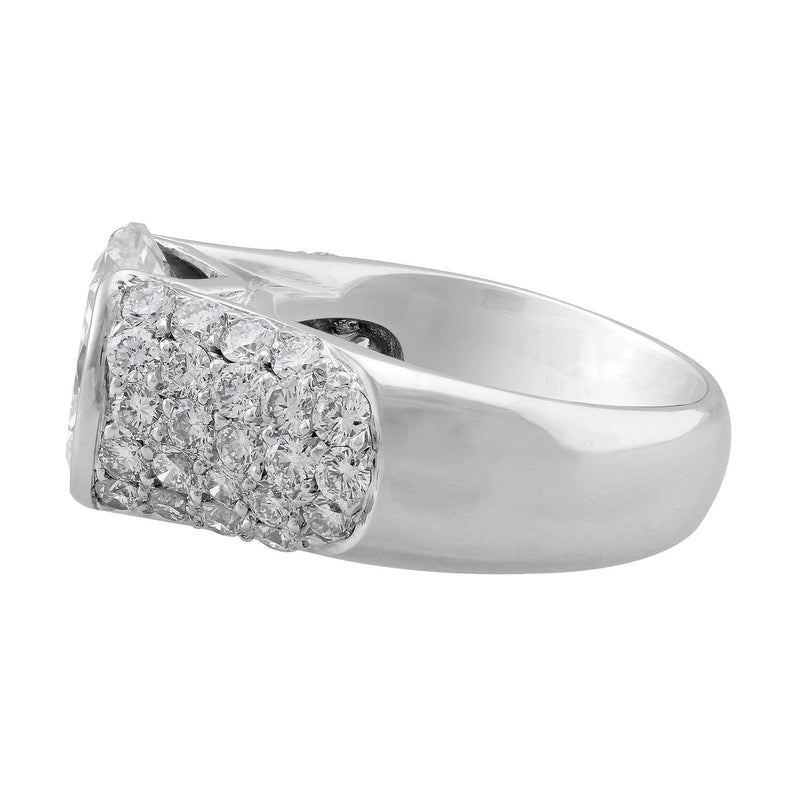 "Riviera" 4.87ct Round Brilliant Diamond Platinum Ring