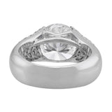 "Riviera" 4.87ct Round Brilliant Diamond Platinum Ring