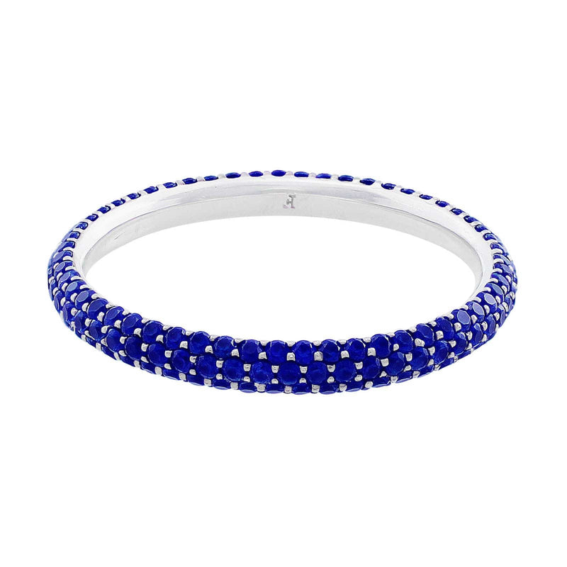 14kt White Gold Sapphire Eternity Band