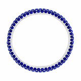 14kt White Gold Sapphire Eternity Band