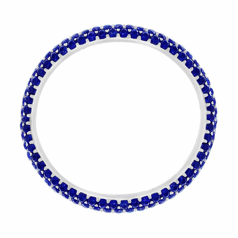 14kt White Gold Sapphire Eternity Band