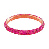 14kt Rose Gold Pink Sapphire Eternity Band