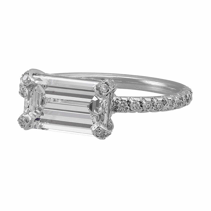 Riviera 2.01ct Emerald Cut Diamond Ring