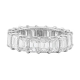 "Riviera" 4.15ctw Emerald Platinum Eternity Band