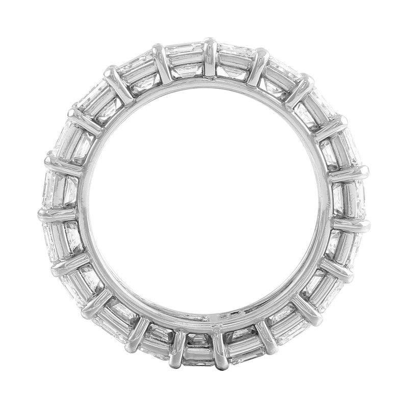 "Riviera" 4.15ctw Emerald Platinum Eternity Band