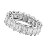 "Riviera" 4.15ctw Emerald Platinum Eternity Band