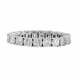 "Riviera" Diamond Flexible Platinum Band