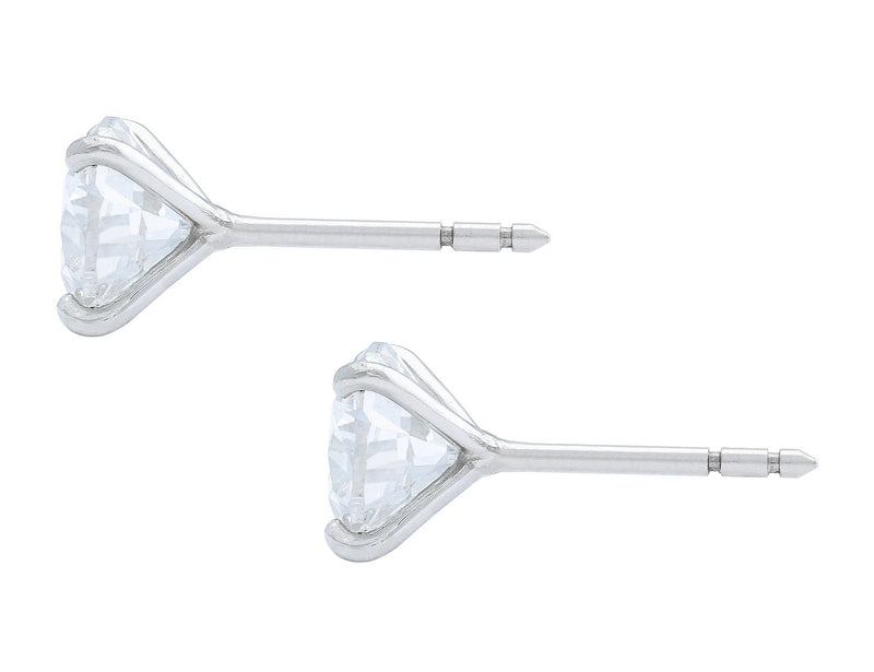 "Riviera" Platinum 3.57ctw Diamond Studs