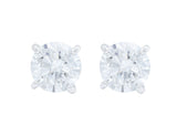 "Riviera" Platinum 3.57ctw Diamond Studs