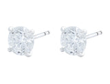"Riviera" Platinum 3.57ctw Diamond Studs
