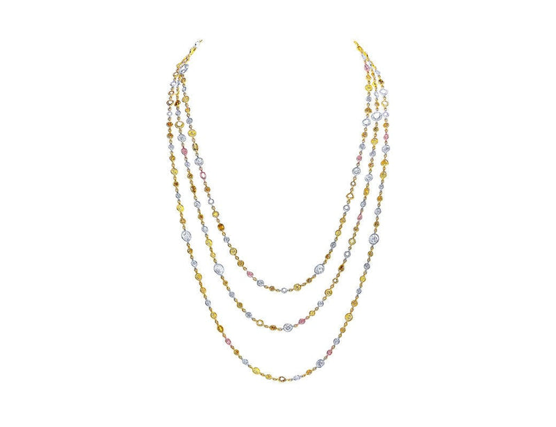 Grand Rivière Multicolor Diamond Necklace