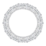 Platinum 10.78ctw Radiant Cut Diamond Band
