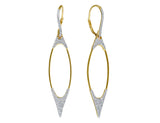 18kt Diamond Marquise Long Dangle Earrings