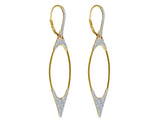 18kt Diamond Marquise Long Dangle Earrings