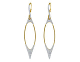 18kt Diamond Marquise Long Dangle Earrings
