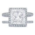 Rivière 4.01ct Square Cut Diamond Ring