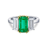 Riviére 2.22 ctw Emerald Ring