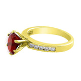 Estate Red Opal Diamond Ring