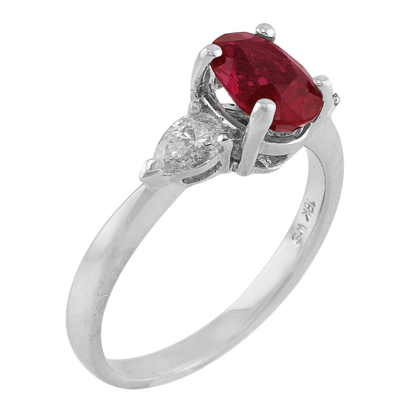 Estate 1.5ct Ruby Diamond Ring