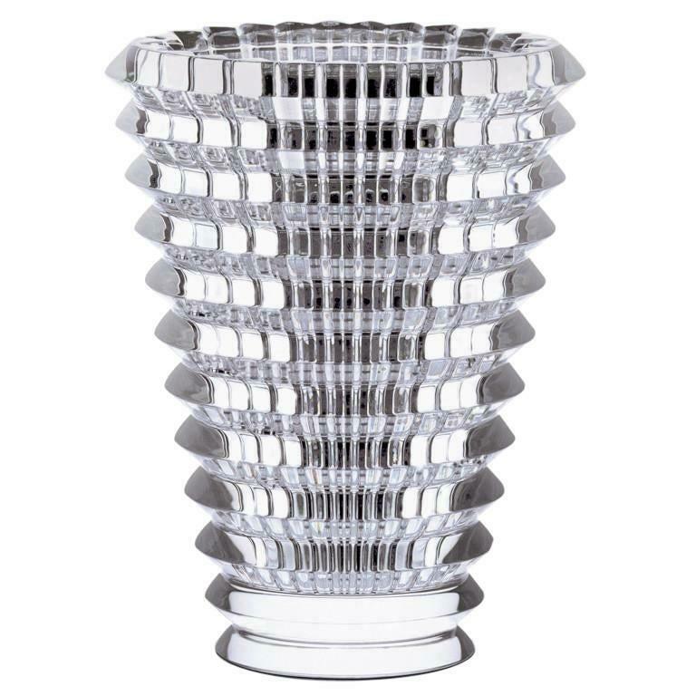 Baccarat Medium Clear Round Eye Vase