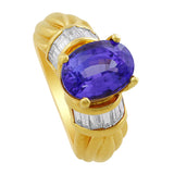 3ct Tanzanite Diamond Ring