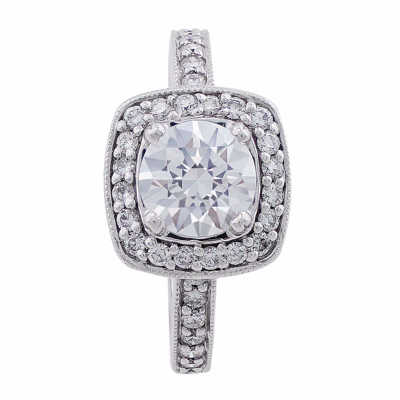 18kt White Gold Semi-Mount Setting