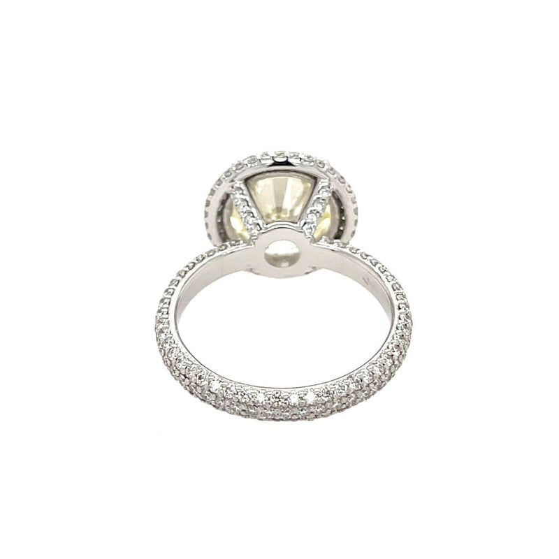 18k White Gold 5.01ct Round Brilliant Cut Diamond Ring, GIA Certified