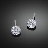 Platinum 21ct Diamond Earrings, GIA Certified