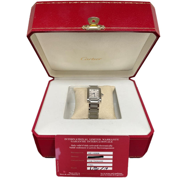 Cartier Tank Francaise Diamond SM WE110006 - Certified Pre-Owned