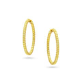 Rivière Natural Yellow Diamond Hoop Earrings