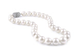 Platinum 12mm - 15.75mm South Sea Pearl Diamond Necklace