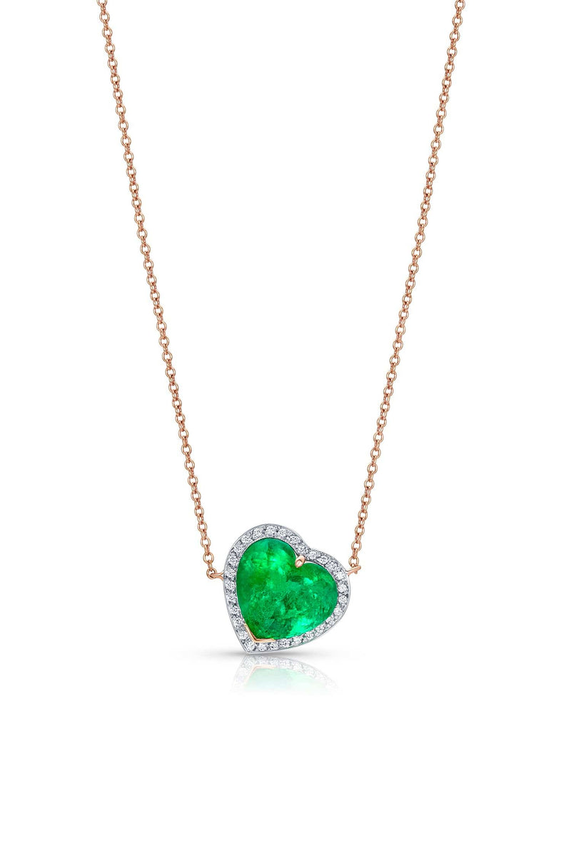 Emerald Heart Necklace