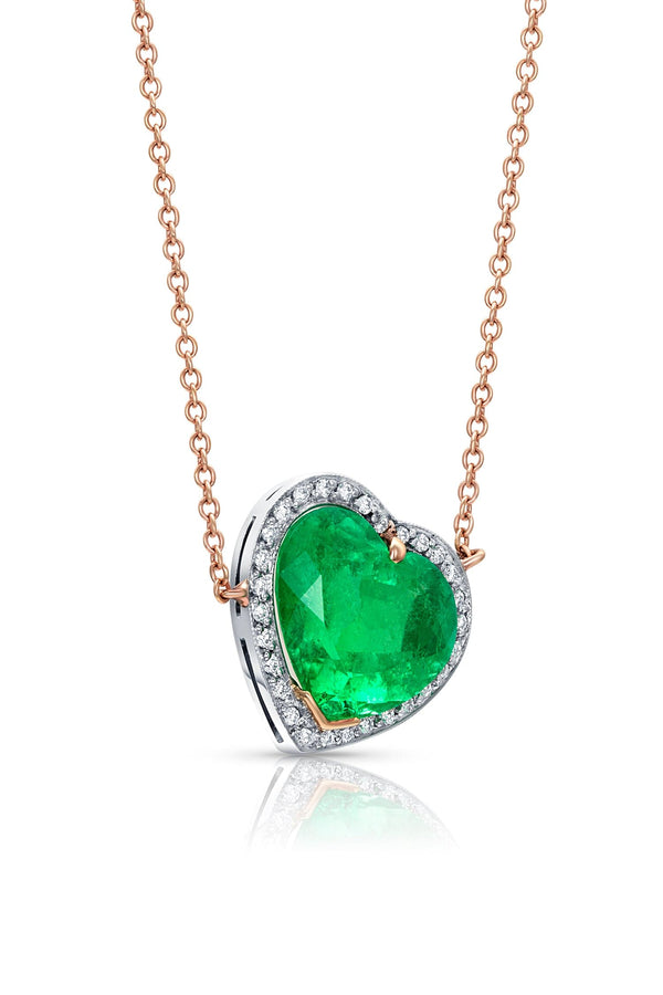 Emerald Heart Necklace