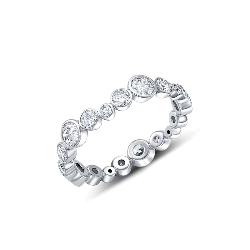 Platinum 1.56 ctw Diamond Eternity Band