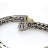 Tiffany & Co. Platinum Princess Cut Diamond Line Bracelet