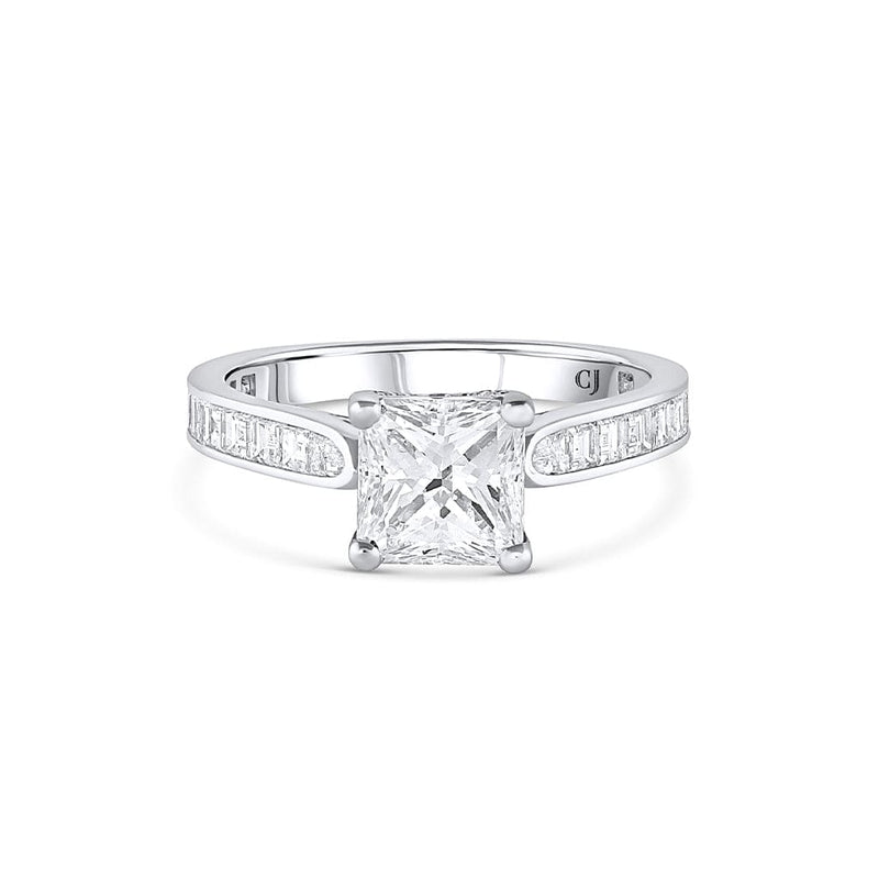 Platinum 1.43ct Radiant Cut Diamond Ring, GIA Certified
