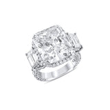 Rivière Platinum 13.26ct Radiant Cut Diamond Ring, GIA Certified