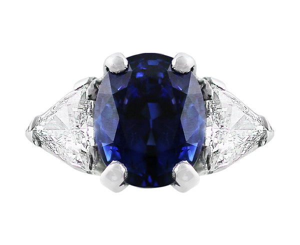 4.22ct Ceylon Blue Sapphire Ring