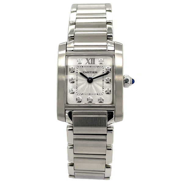 Cartier Tank Francaise Diamond SM WE110006 - Certified Pre-Owned