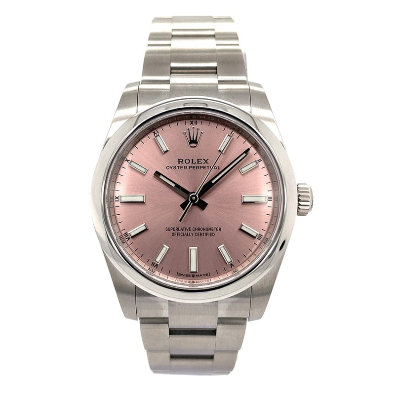 Rolex Oyster Perpetual 34 Pink Dial 124200 - Pre-Owned