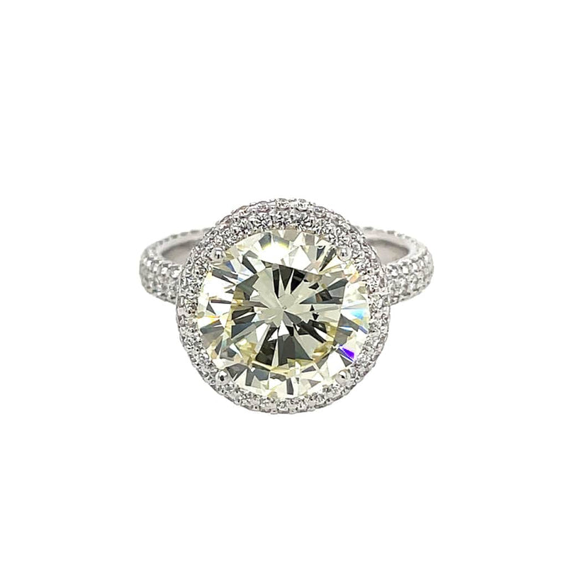 18k White Gold 5.01ct Round Brilliant Cut Diamond Ring, GIA Certified