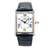 Cartier Must De Cartier Tank Sterling Silver W1014154 - Certified Pre-owned