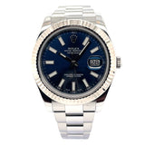 Rolex Datejust II Blue Dial 116334 - Pre-Owned