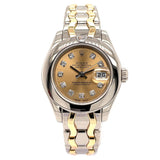 Rolex Lady-Datejust Pearlmaster White and Yellow Gold Diamond 80329 - Pre-Owned
