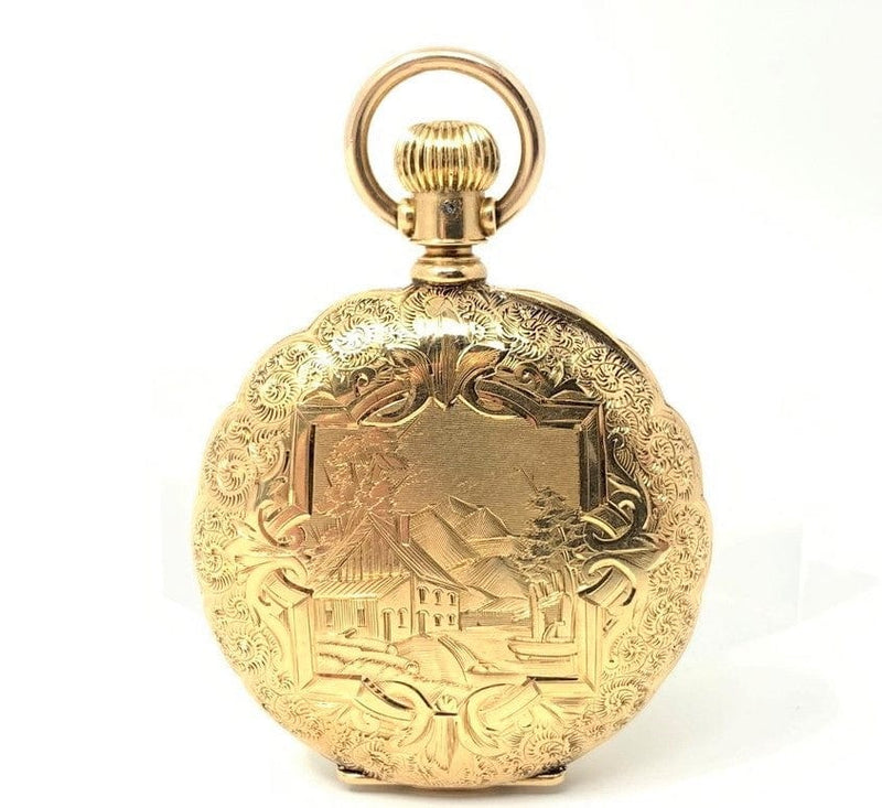 Elgin Pocket Watch 14K Yellow Gold Hunter Case - Pre-Owned